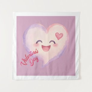 Cute Valentine Heart Wall Tapestry Decor