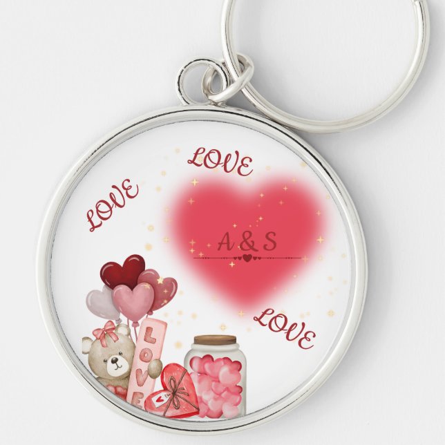 Cute Valentine Keychain (Front)