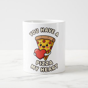 Cute Valentine Pizza Slice – Fun Romantic Gift for Large Coffee Mug