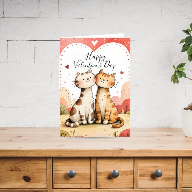 Cute Valentine’s Cat Card (Creator Uploaded)