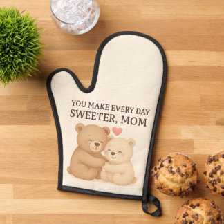 Cute Valentine’s Day Bear Oven Mitt for Mom 
