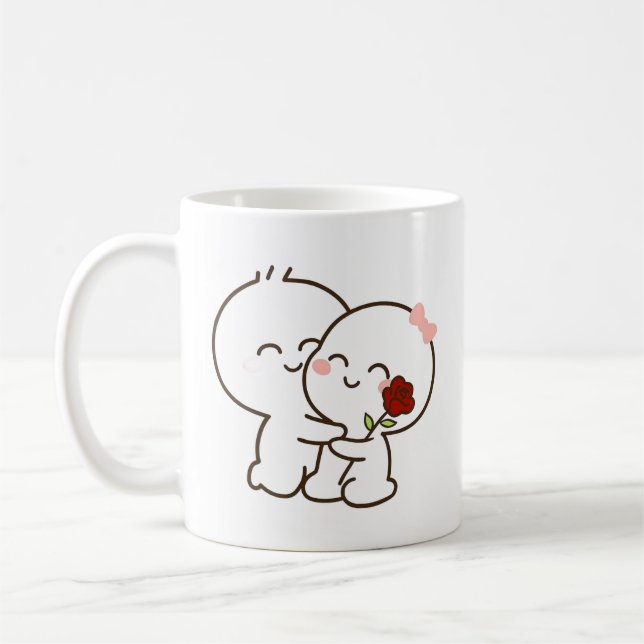 Cute Valentine’s Day Coffee Mug (Left)