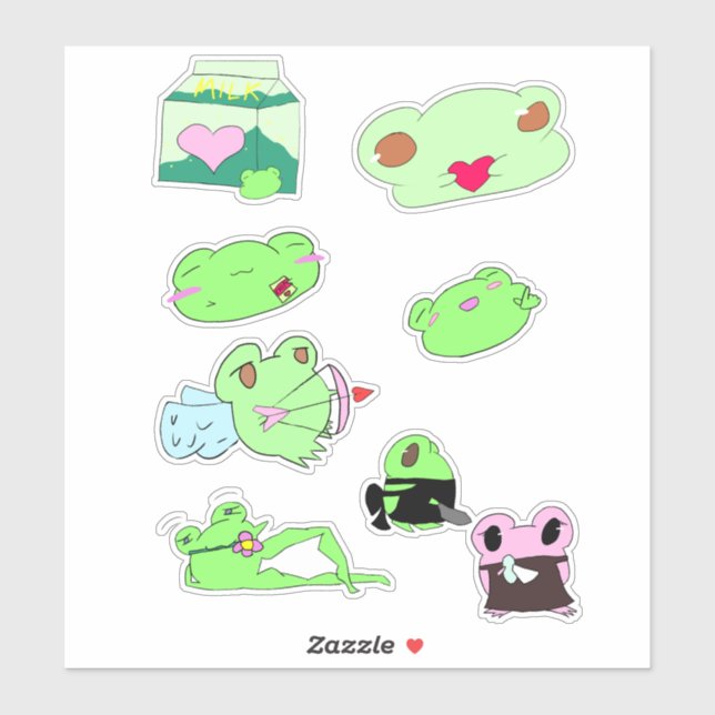Cute valentine sticker pack (Sheet)