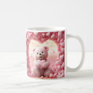 Cute Valentine Teddy Bear Mug Valentine's Day Mug