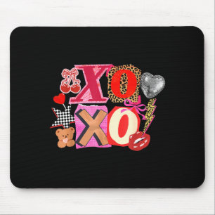 Cute Valentine Xoxo Funny Valentine Hearts Lover G Mouse Mat