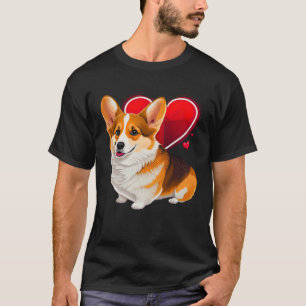 Cute Valentines Corgi Cool Pembroke Welsh Corgi 3 T-Shirt