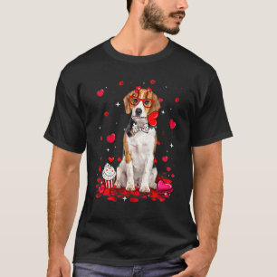 Cute Valentine's Day Beagle Dog Heart Costume T-Shirt