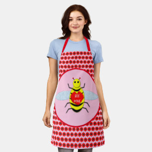 Cute Valentines Day Bee Apron