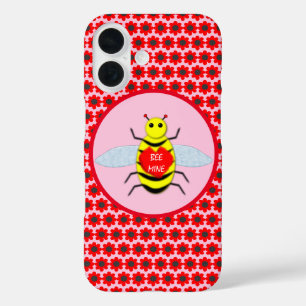 Cute Valentines Day Bee iPhone 16 Case