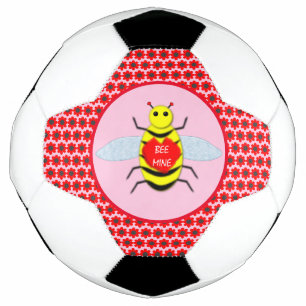 Cute Valentines Day Bee Football