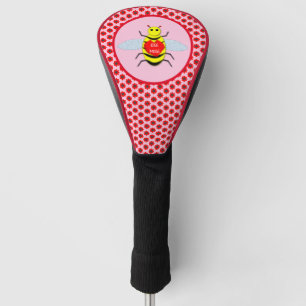 Cute Valentines Day Bee Golf Head Cover