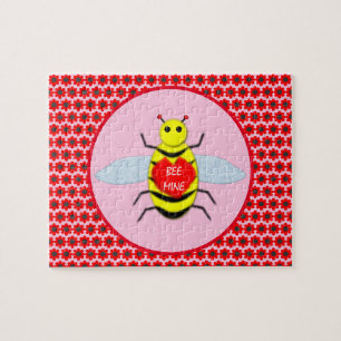 Cute Valentines Day Bee Jigsaw Puzzle
