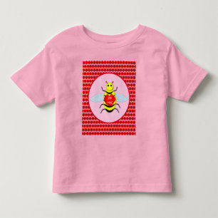 Cute Valentines Day Bee Toddler T-Shirt