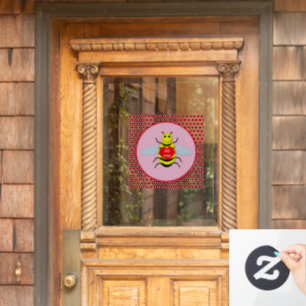 Cute Valentines Day Bee Window Cling