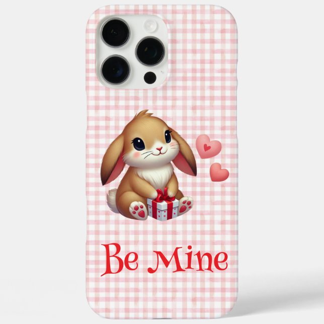 Cute Valentine's Day bunny rabbit  Case-Mate iPhone Case (Back)