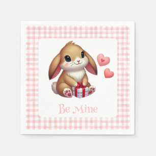 Cute Valentine's Day bunny rabbit Napkin