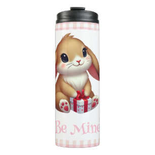 Cute Valentine's Day bunny rabbit Thermal Tumbler