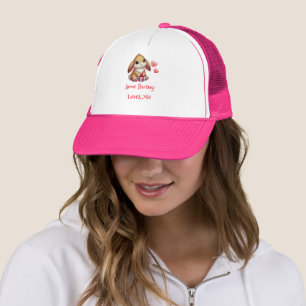 Cute Valentine's Day bunny rabbit Trucker Hat