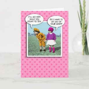 Cute Valentine's Day card: Hide and Seek Holiday Card