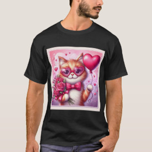 Cute Valentine's day cat/kitten T-Shirt