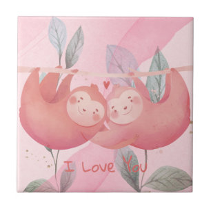 Cute Valentine's Day  Ceramic Tile