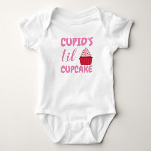 cute valentine's day Cupid's lil cupcake Baby Bodysuit