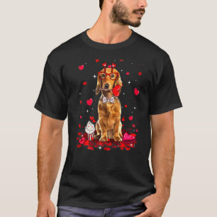 Cute Valentine's Day Dachshund Dog Heart Costume P T-Shirt