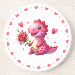 Cute Valentine's day dinosaur Coaster
