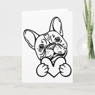 Cute Valentine's Day Frenchie French Bulldog Lover Card
