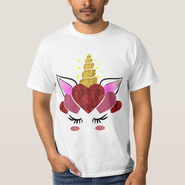 Cute Valentine's Day Gifts for Her Girlfriend Unic T-Shirt (Front)