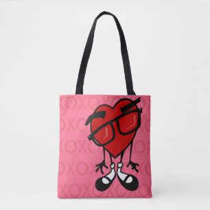 CUTE VALENTINE'S DAY HEART ALL OVER PRINT TOTE BAG