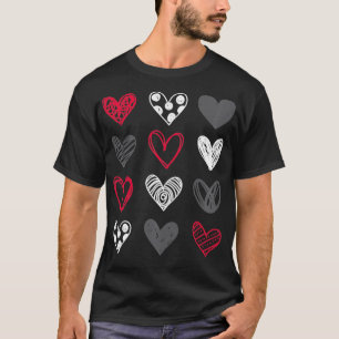 Cute Valentines Day Hearts  T-Shirt
