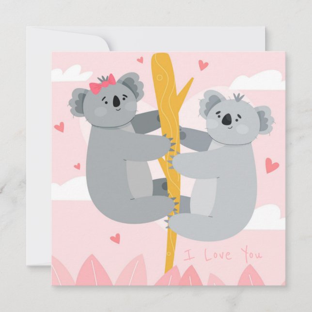 Cute Valentine's Day Holiday Card (Front)