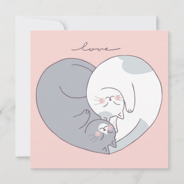 Cute Valentine's Day Holiday Card (Front)