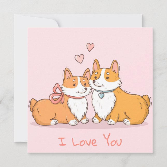 Cute Valentine's Day Holiday Card (Front)