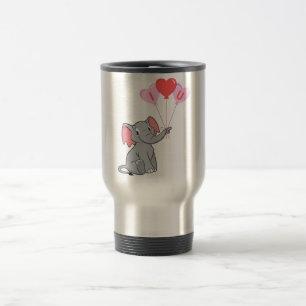 cute Valentine's Day I love you heart Travel Mug