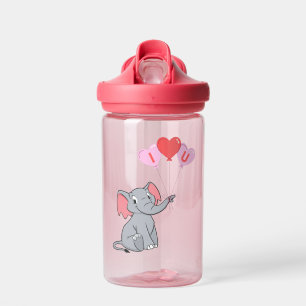 cute Valentine's Day I love you heart Water Bottle