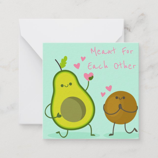 Cute Valentine's Day Note Card (Front)