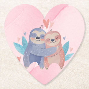Cute Valentine's Day Paper Coaster