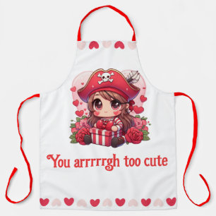 Cute Valentine's day pirate Apron