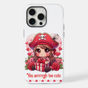 Cute Valentine's day pirate iPhone 15 Pro Max Case