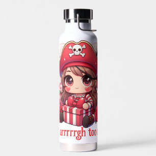 Cute Valentine's day pirate Water Bottle