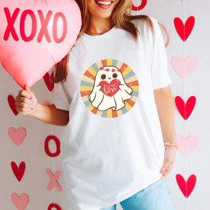 Cute Valentine's Day Retro Gift with Vintage ghost T-Shirt