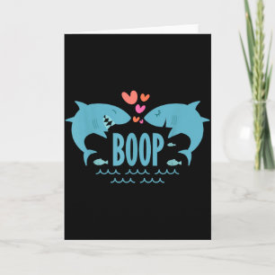 Cute Valentines Day Shark Kisses - Boop Bumping No Card