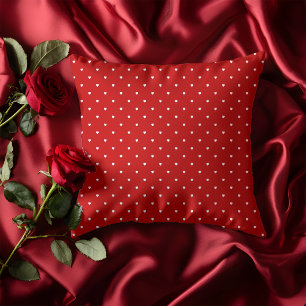 Cute Valentine's Day Tiny Red Hearts  Cushion