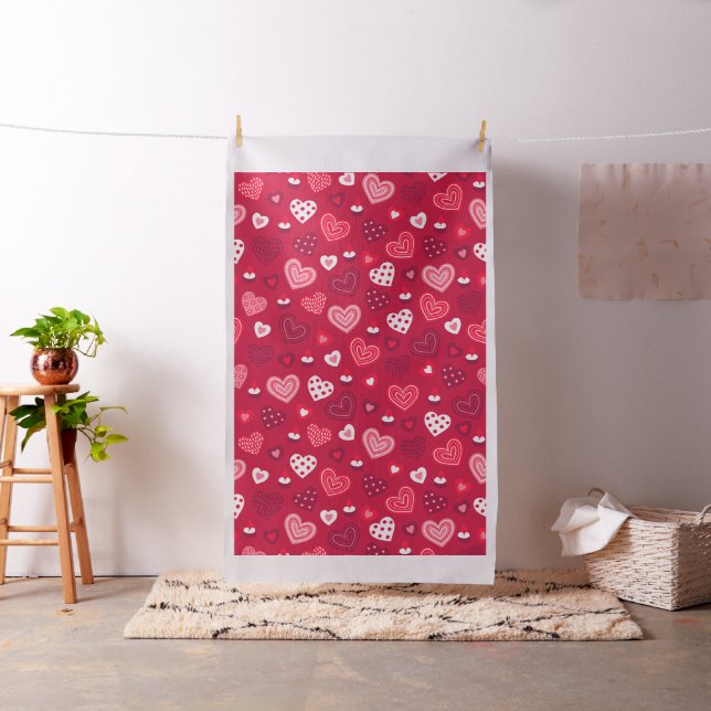 Cute Valentines hearts pattern Fabric (In Situ)