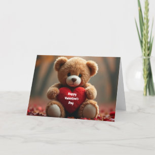 Cute Valentine's Teddy Bear Card