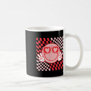 Cute Valentines Vibes Smile Face Valentine Day Men Coffee Mug