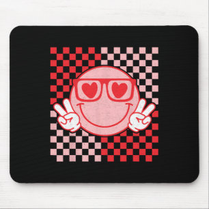 Cute Valentines Vibes Smile Face Valentine Day Men Mouse Mat