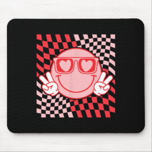 Cute Valentines Vibes Smile Face Valentine Day Men Mouse Mat